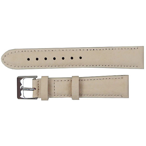 Ремешок для часов из кожи Mykhail Ikhtyar 18 мм Бежевый (S148-18S beige)