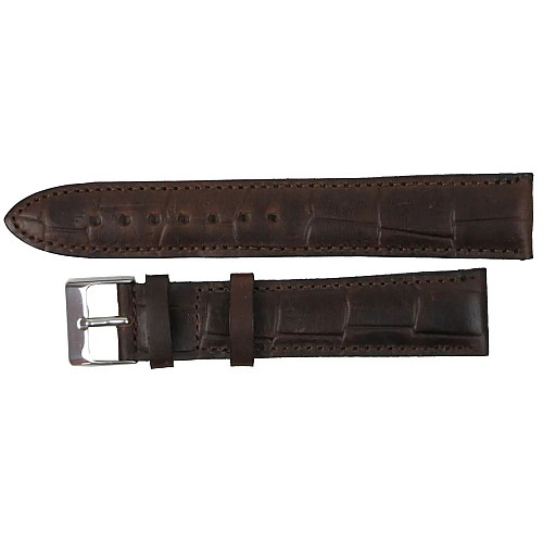 Ремешок для часов из кожи Mykhail Ikhtyar 20 мм Коричневый (S548-20S brown)