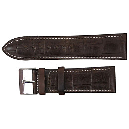 Ремешок для часов из кожи Mykhail Ikhtyar 24 мм Коричневый (S508-24S brown)