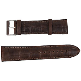 Ремешок для часов из кожи Mykhail Ikhtyar 24 мм Коричневый (S548-24S brown)