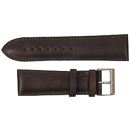 Ремешок для годинників Mykhail Ikhtyar з шкіри 24 мм Коричневий (S519-24S brown)