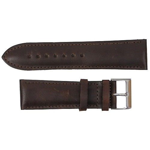Ремешок для годинників Mykhail Ikhtyar з шкіри 24 мм Коричневий (S519-24S brown)