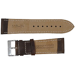 Ремешок для часов Mykhail Ikhtyar из кожи 24 мм Коричневый (S519-24S brown)