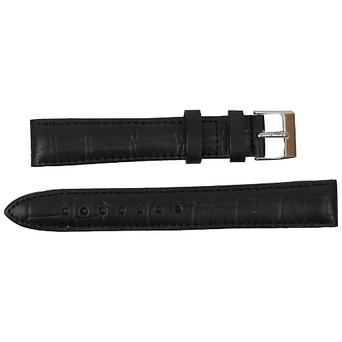 Ремешок для годинників Mykhail Ikhtyar з шкіри 18 мм Чорний (S648-18S Black)
