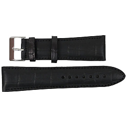 Ремешок для годинників Mykhail Ikhtyar з шкіри 26 мм Чорний (S688-26S black)
