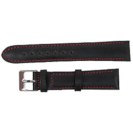 Ремешок для часов Mykhail Ikhtyar из кожи 18 мм Черный (S607-18S Black)