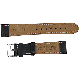 Ремешок для часов Mykhail Ikhtyar из кожи 18 мм Черный (S607-18S Black)