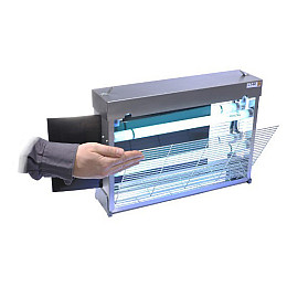 Уничтожувач комах двосторонній з клейким папером Pomel DUO LT-60 350х470 х120 мм Сірий