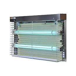 Уничтожитель насекомых с липкой вставкой Pomel Trio steel 485х310х60 мм Серый