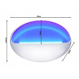 Інсектицидна лампа з липким вкладом Verke Group 14х35х24,5 см Білий 01933