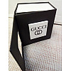 Подарочная упаковка-коробка для часов Gucci черный 90х90х60 мм