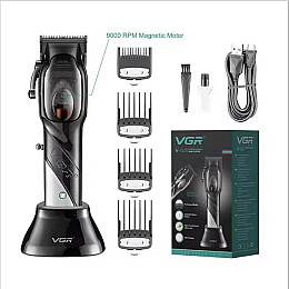 Професійна машинка для стрижки волосся з насадками VGR V-002