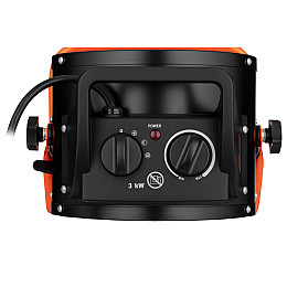 Теплопушка електрична для дому 2E Ceramic AHC3000 3 кВт 30 м.кв чорна