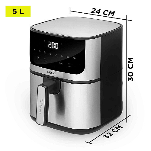 Аерофритюрниця Sogo SS-10880 5 л 1400 Вт