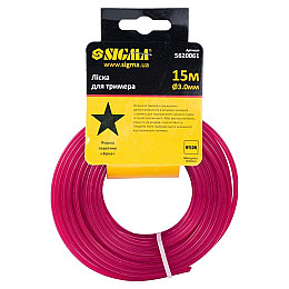 Леска Sigma для триммера звезда Ø3.0мм 15м (5620061)
