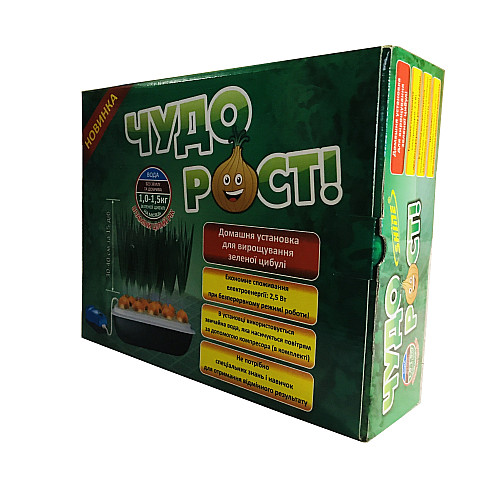 Домашня установка TM Shine для вирощування зеленого лука ЧУДОРОСТ
