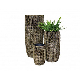 Кашпо з штучного ротанга Engard 30x30x60см (HA-05)