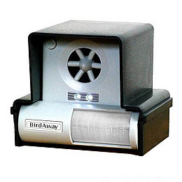 Ультразвуковий відлякувач птахів Leaven Enterprise Bird Away 110x100x95 мм Сірий-білий LS-987BF