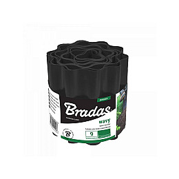 Бордюр хвилястий газонний 9м х 25см чорний Bradas