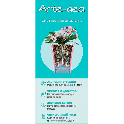 Вазон ARTE-DEA 2 л блідо-зелений Santino