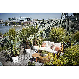 Вазон Elho greenville round білий 13.3 л