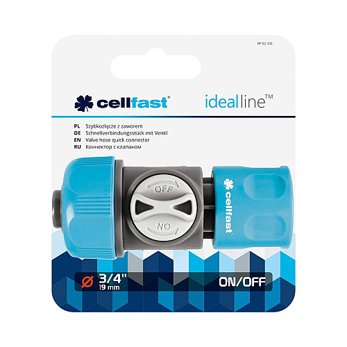 Коннектор з клапаном Ideal 3/4'' Cellfast