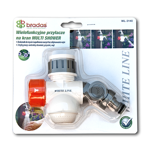 Багатофункціональний адаптер кран MULTI SHOWER WHITE LINE Bradas