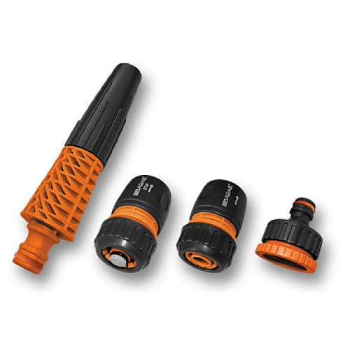Комплект з 4 елементів на шланг 1/2" BLACK LINE Bradas