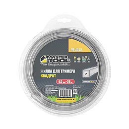 Леска для триммера КВАДРАТ АРМОВАНА 4,00 мм 29 м блистер MASTERTOOL