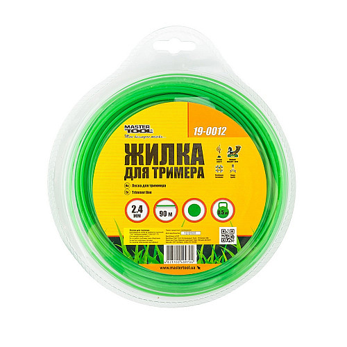 Леска для триммера КРУГ 2.40 мм 90 м (блистер) MASTERTOOL