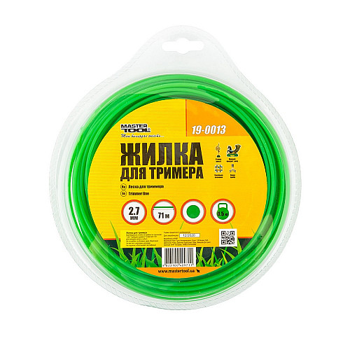 Леска для триммера КРУГ 2.70 мм 71 м (блистер) MASTERTOOL