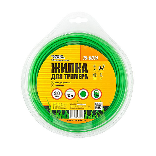 Леска для триммера КРУГ 3.00 мм 57 м (блістер) MASTERTOOL
