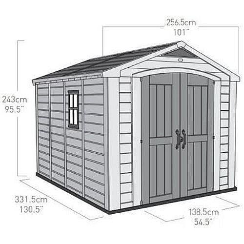 Садовый пластиковый домик FACTOR 8x11 Keter