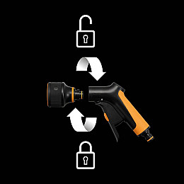 Пістолет-розпилювач регульований з 3-ма функціями Fiskars (1065483)