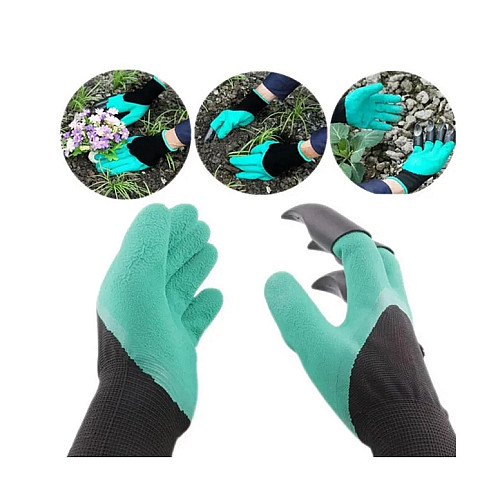 Садовые перчатки Garden Genie Gloves Зеленые