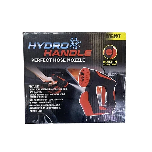 Насадка розпилювач RIAS Hydro Handle з відсіком для піни та миючих засобів Black-Red