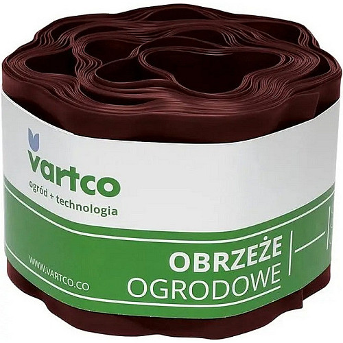 Лента бордюрна садова VARTCO 20 см 9 метрів коричнева