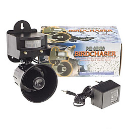 Отпугиватель птахів звуковий LS-2001 110х170х130 мм Чорний