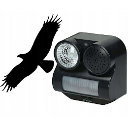 Відлякувач птахів звуковий Aptel 125х126х73 мм Чорний OD12