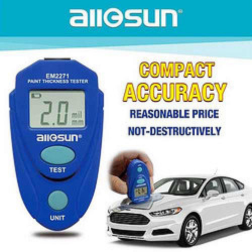 Толщиномер автомобільний Allosun EM2271 для лакофарбового покриття Синій (IJFDBGC16FHNBVCU)