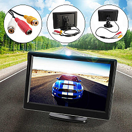 Автомобільний монітор RIAS M-217 TFT LCD 5" для двох камер Black (np2_00165)