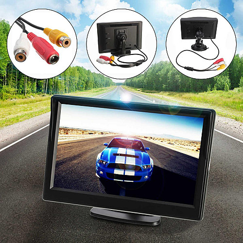 Автомобильный монитор RIAS M-217 TFT LCD 5" для двух камер Black (np2_00165)