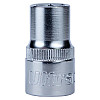 Насадка шестигранна коротка 1/2" 12мм CrV ULTRA (6070122)