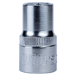 Насадка шестигранна коротка 1/2" 12мм CrV ULTRA (6070122)