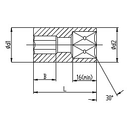 Насадка шестигранная короткая 1/2" 16мм CrV ULTRA (6070162)