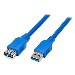 Кабель Atcom подовжувач USB 3.0 AM/AF 3.0 м blue