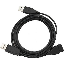 Кабель Gembird CCP-USB22-AMAF-3 подвійний USB 2.0 AM/AF 0,9 м
