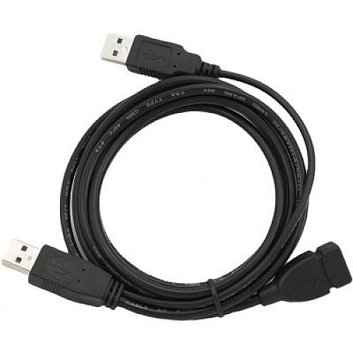 Кабель Gembird CCP-USB22-AMAF-3 подвійний USB 2.0 AM/AF 0,9 м