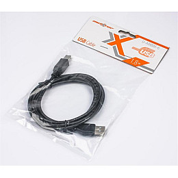 Кабель Maxxter U-AMBM-6 USB 2.0 AM/USB 2.0 Bм 1.8м
