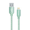 Кабель ColorWay USB/Lightning M/M 2.4 А 2 м Mint CW-CBUL007-MT
